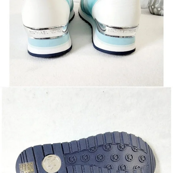 Michael Kors Womens Mystic Blue Sneakers Dash Knit Trainer Shoes Size 9M - Picture 5 of 6